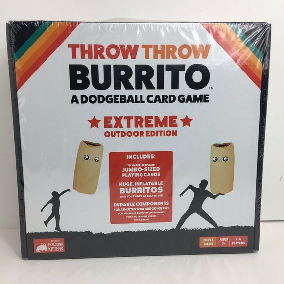 Throw Throw Burrito By Exploding Kittens Extreme Outdoor Edition Card Game New - Picture 12 of 12